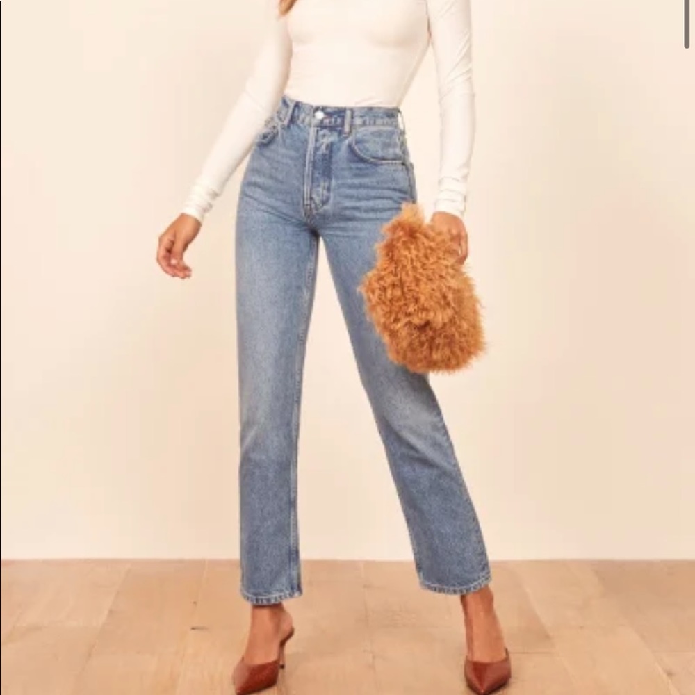 Cynthia High Rise Straight Jeans Colorado